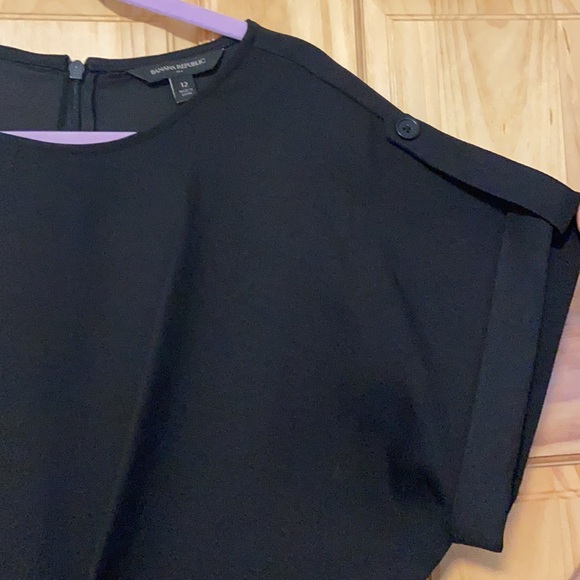 Black Short Sleeve Banana Republic Jumpsuit - Picture 3 of 5